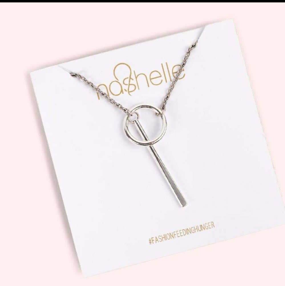 10/4 Heather Drop Lariat (Silver) by Nashe…